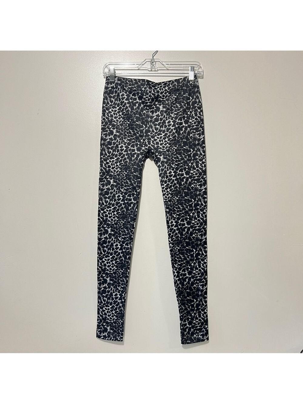 Dex High Rise Leggings Leopard Print Size Large Fleece Lined Fall Activewear